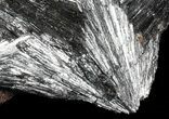 Metallic, Radiating Pyrolusite Cystals - Morocco #56954-1